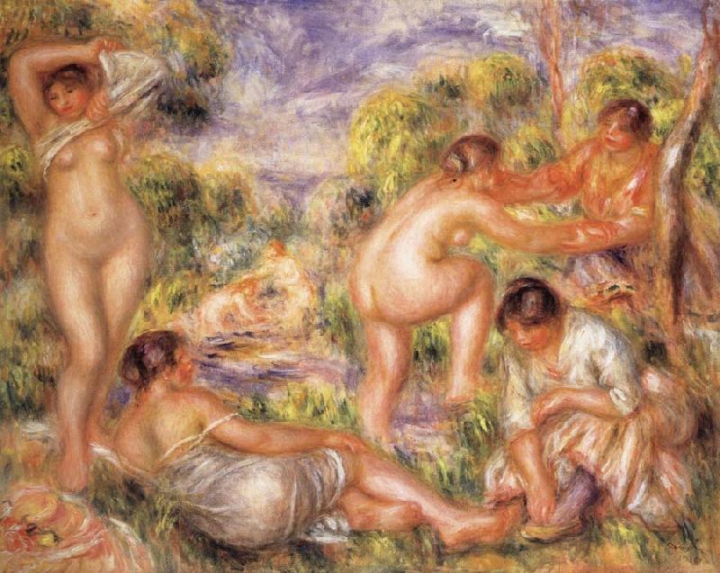Pierre Renoir Bathers Norge oil painting art